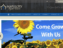 Tablet Screenshot of maplecitybaptistchurch.org